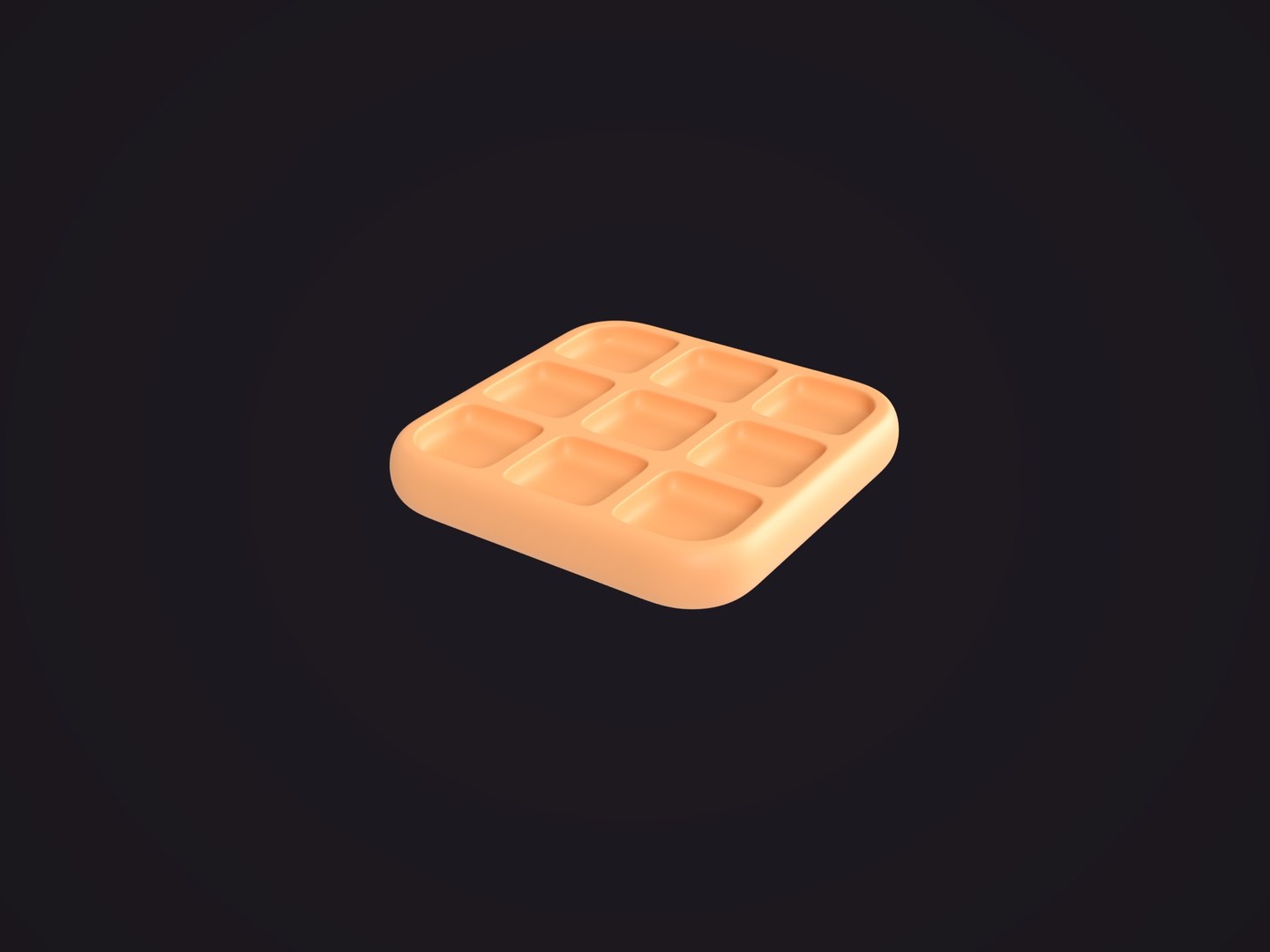 Waffle 3D Model - TurboSquid 2537231