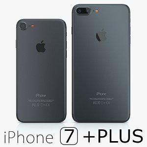 iPhone 7 + iPhone 7 Plus Black Matte