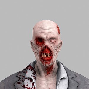 zombie undead man 3d model