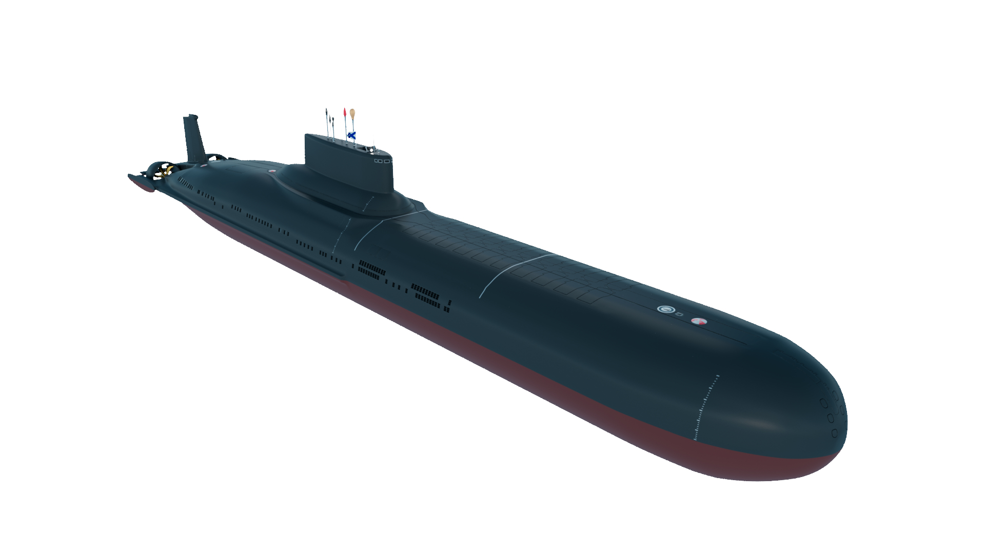 3D SSBN Typhoon - Project 941 Submarine - TurboSquid 2202908