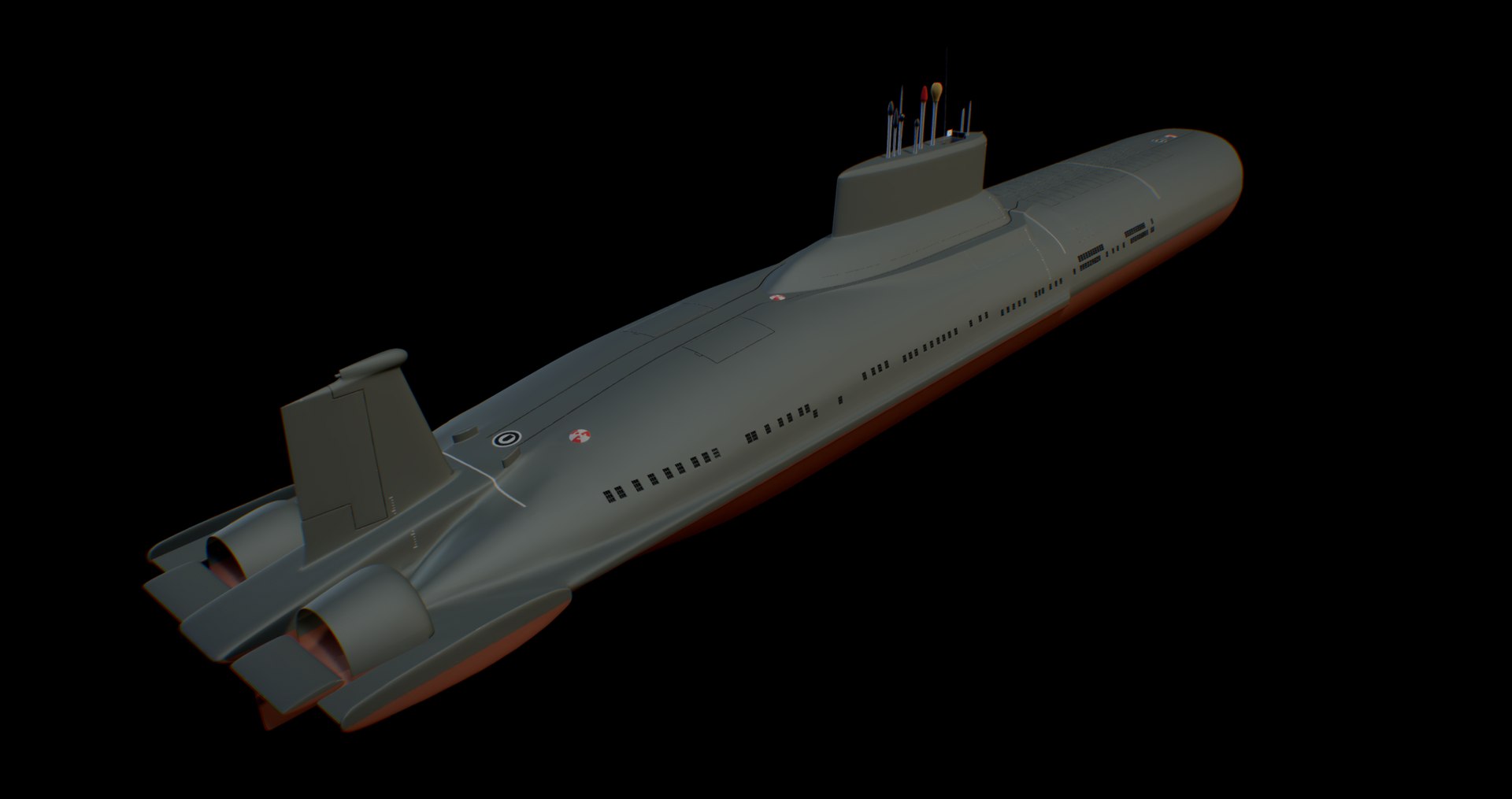 3D SSBN Typhoon - Project 941 Submarine - TurboSquid 2202908