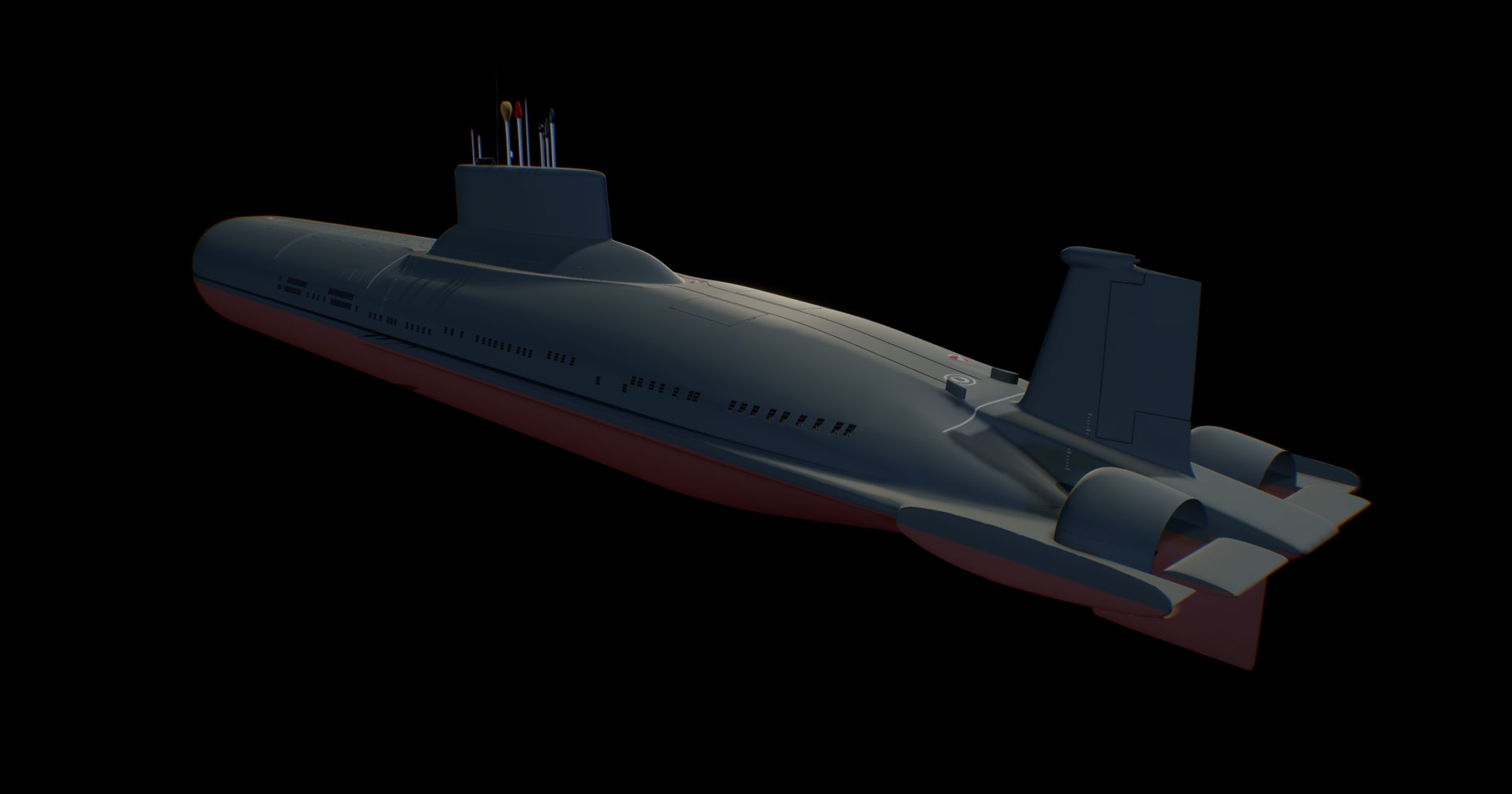 3D SSBN Typhoon - Project 941 Submarine - TurboSquid 2202908