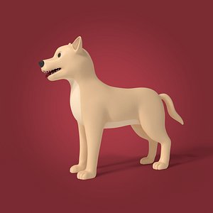 Cartoon German Shepherd Dog