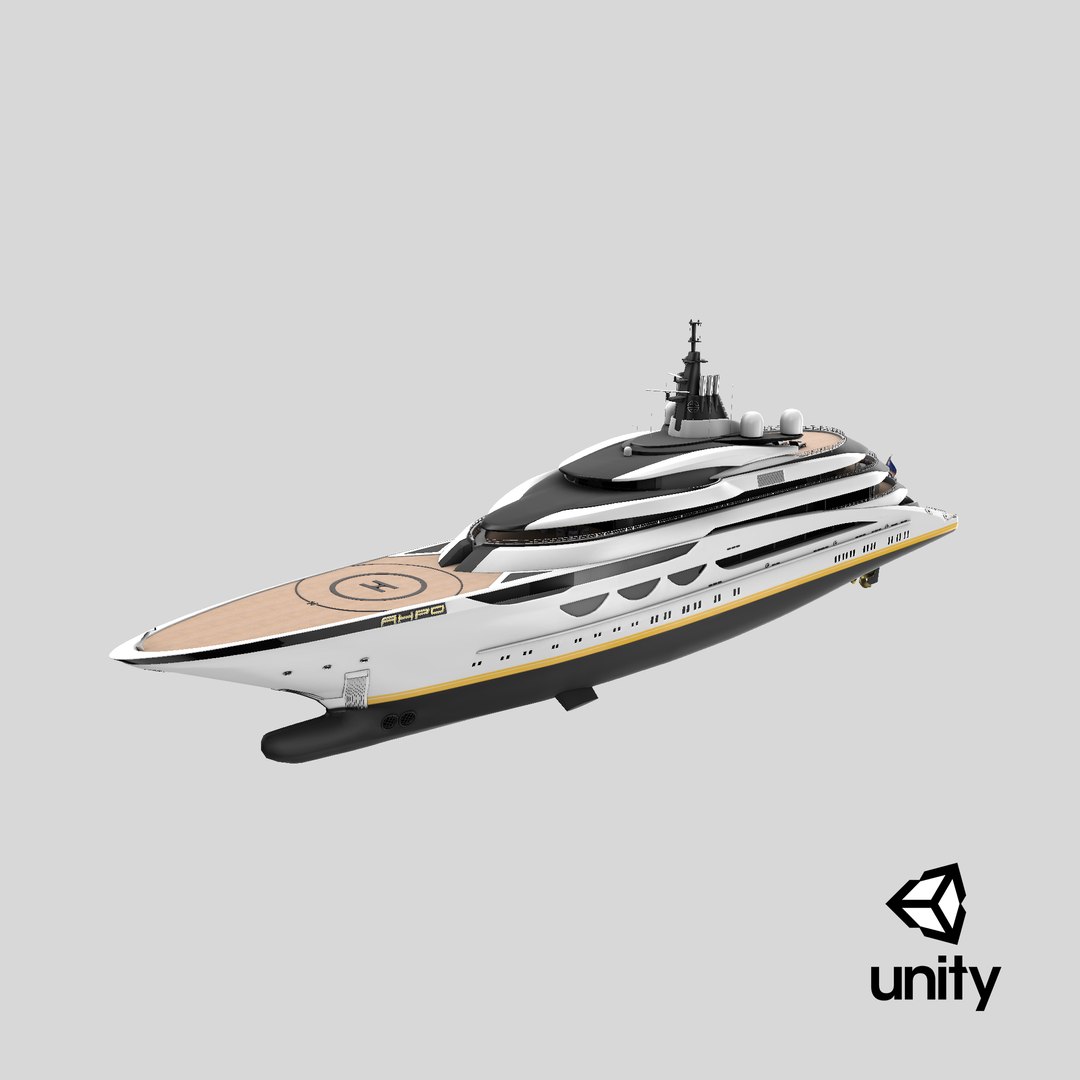 3D Ahpo Superyacht model https://p.turbosquid.com/ts-thumb/O5/oKyEJ6/fM/stemcell_unity_render/png/1741713972/1920x1080/fit_q87/bbc0c64d205b1d1d0374a1bd7da19ad8a371d0a1/stemcell_unity_render.jpg