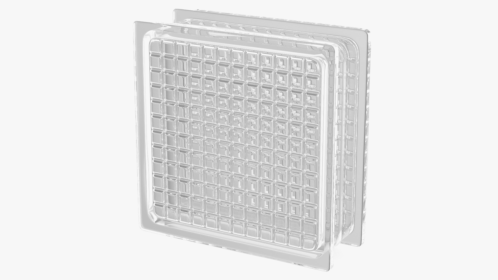 3D model Quadra Glass Block TurboSquid 1830862