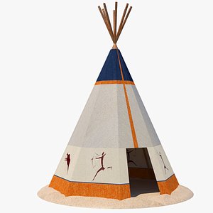 3D african tent