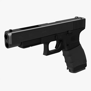 3d model glock 34 handle