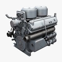 WWII V12 Tank  Engine