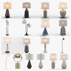 Pacific Coast Lighting Lamp Collection 3D