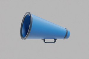 Megaphone cartoon 3D model
