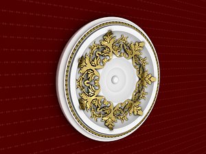 rosette decorative molding model