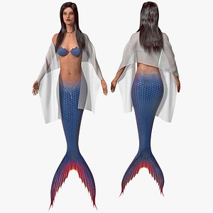mermaid 3d model