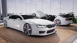 car details large sedan 3D model