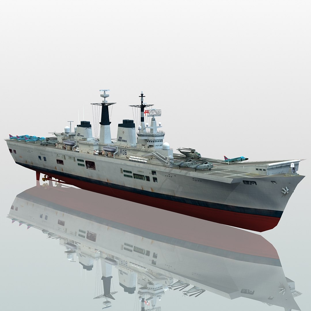 hms illustrious r06 3d 3ds