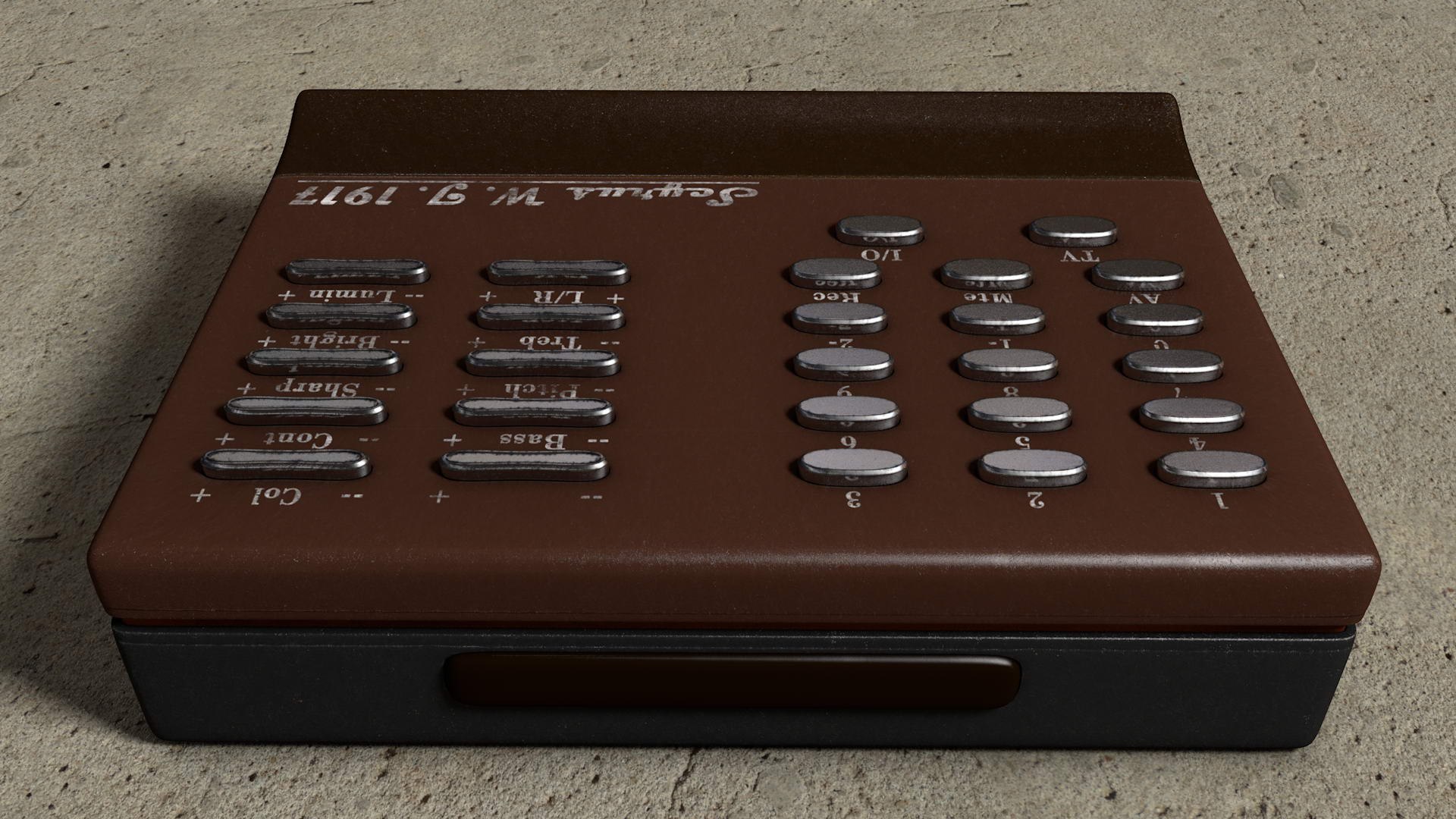 3D vintage tv remote control https://p.turbosquid.com/ts-thumb/O6/Lt4PEN/VcrbdZij/remote01_0035/jpg/1508881880/1920x1080/fit_q87/e6a0eb80b439a69506368bf9aadcd2af0e1e4605/remote01_0035.jpg
