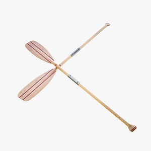 lightwave wood oar 3D model