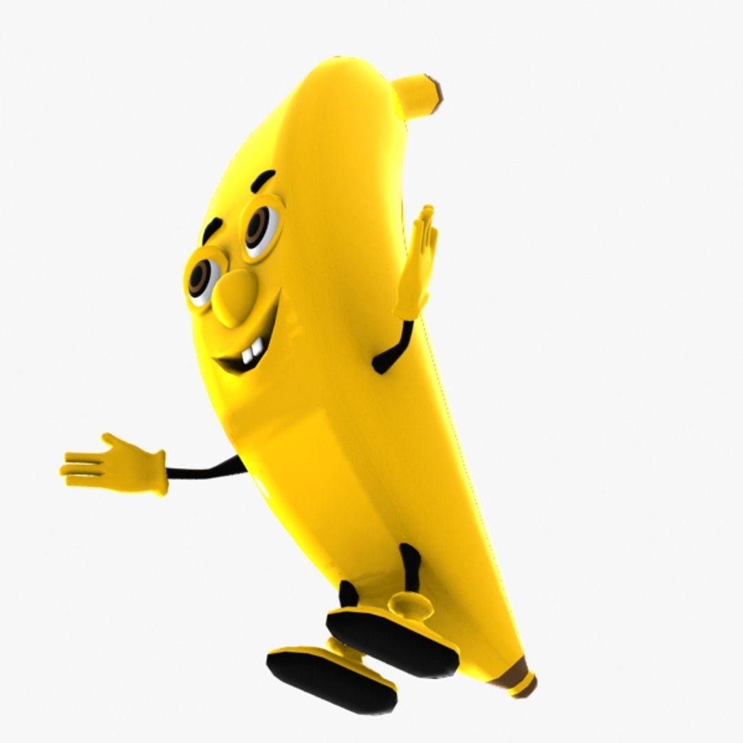 Banana Character 3d 3ds