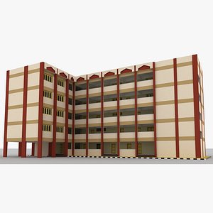school building 3D model