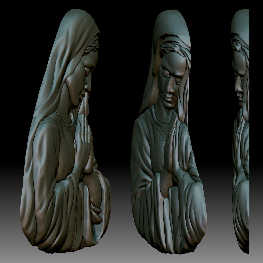 3D model Virgin Mary bas-relief for CNC router or 3D printer https://p.turbosquid.com/ts-thumb/O6/TctjZp/Dr/16/jpg/1711157678/1920x1080/fit_q87/ef70081768719e33caa0d1567219981d92477c0d/16.jpg