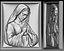 Virgin Mary bas-relief for CNC router or 3D printer
