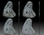 Virgin Mary bas-relief for CNC router or 3D printer