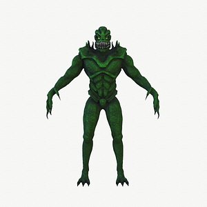 Reptile monster 3D