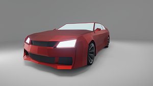 Low Poly Muscle Car