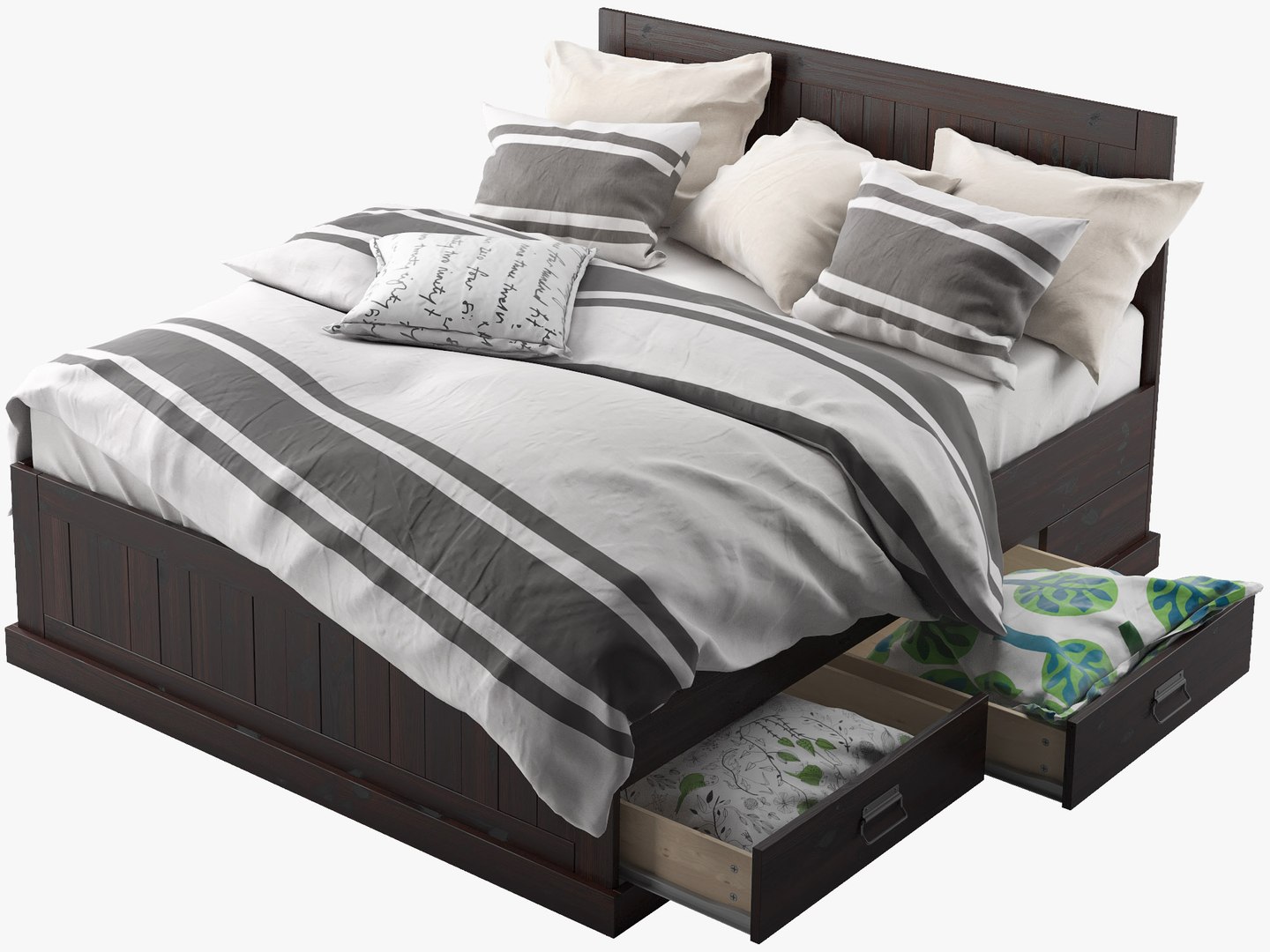 Ikea fjell shop queen bed