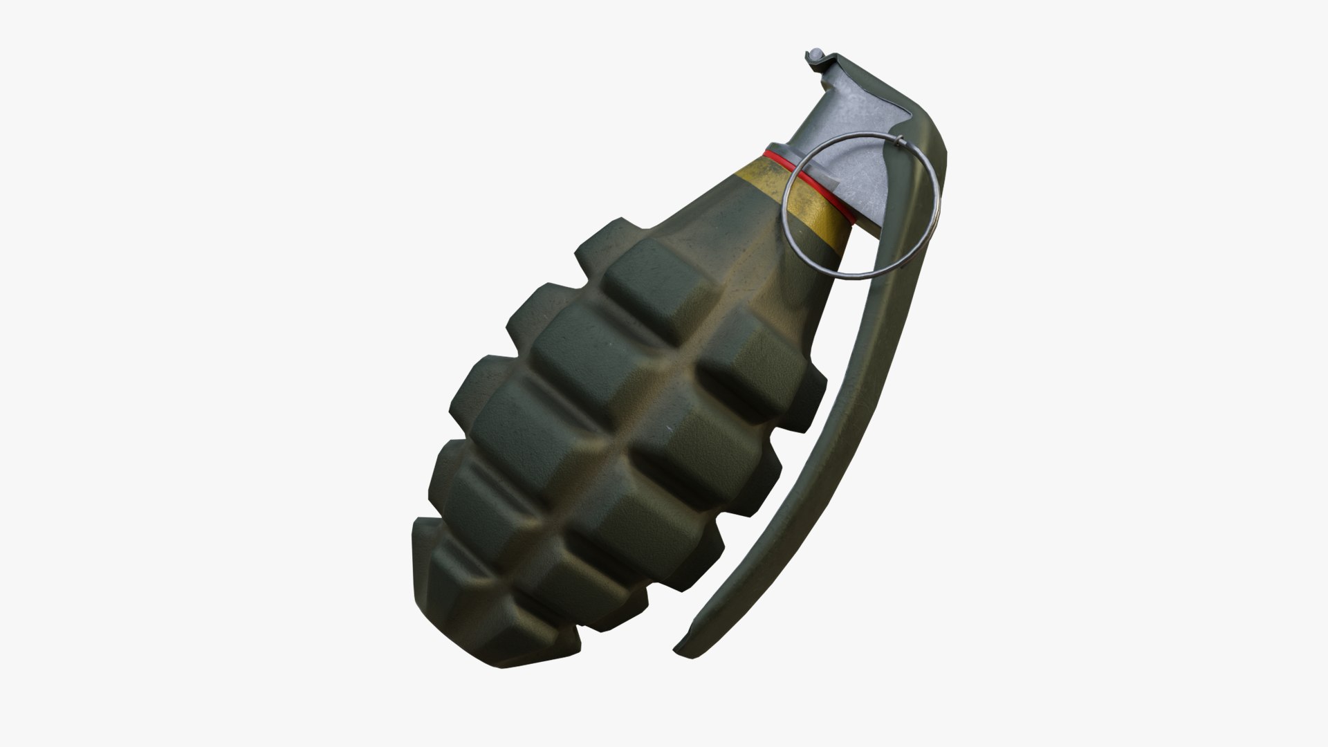 MK2 Frag Hand Grenade 3D Model - TurboSquid 2245101