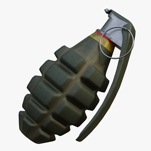MK2 frag hand grenade 3D model