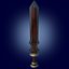 3D model Gladius Short custom sword PBR game redy 3D model