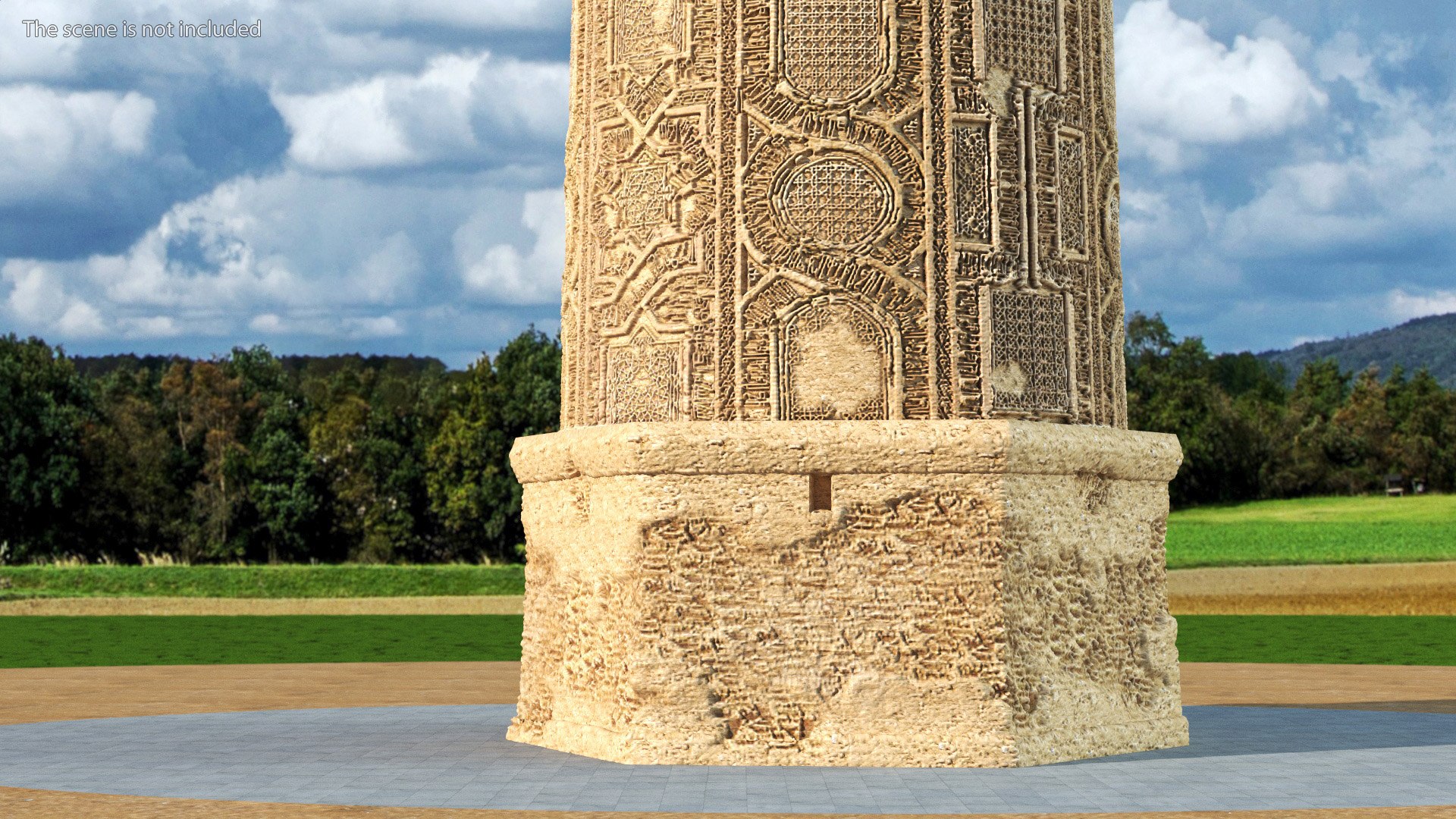 Minaret And Remains Of Jam UNESCO Model - TurboSquid 2136114