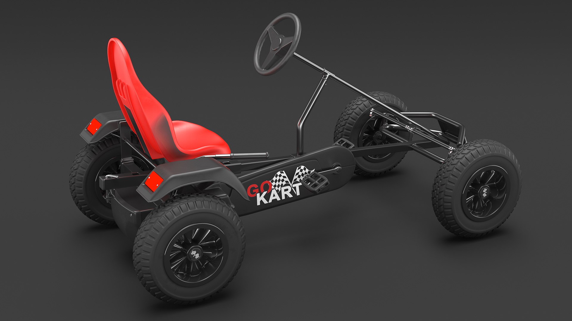 3D Model Rigged Pedal Karts Collection TurboSquid 2117459