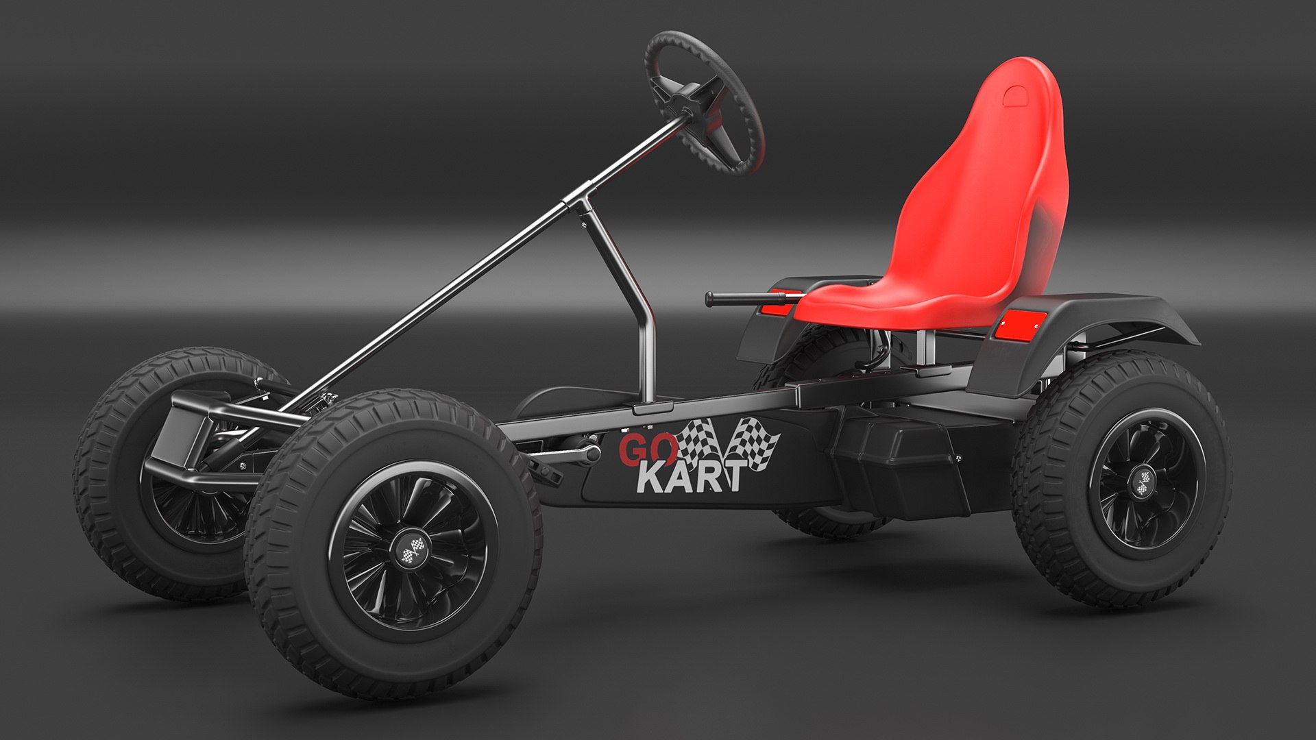 3D Model Rigged Pedal Karts Collection TurboSquid 2117459