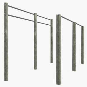 Outdoor Wooden Crossbars Old model