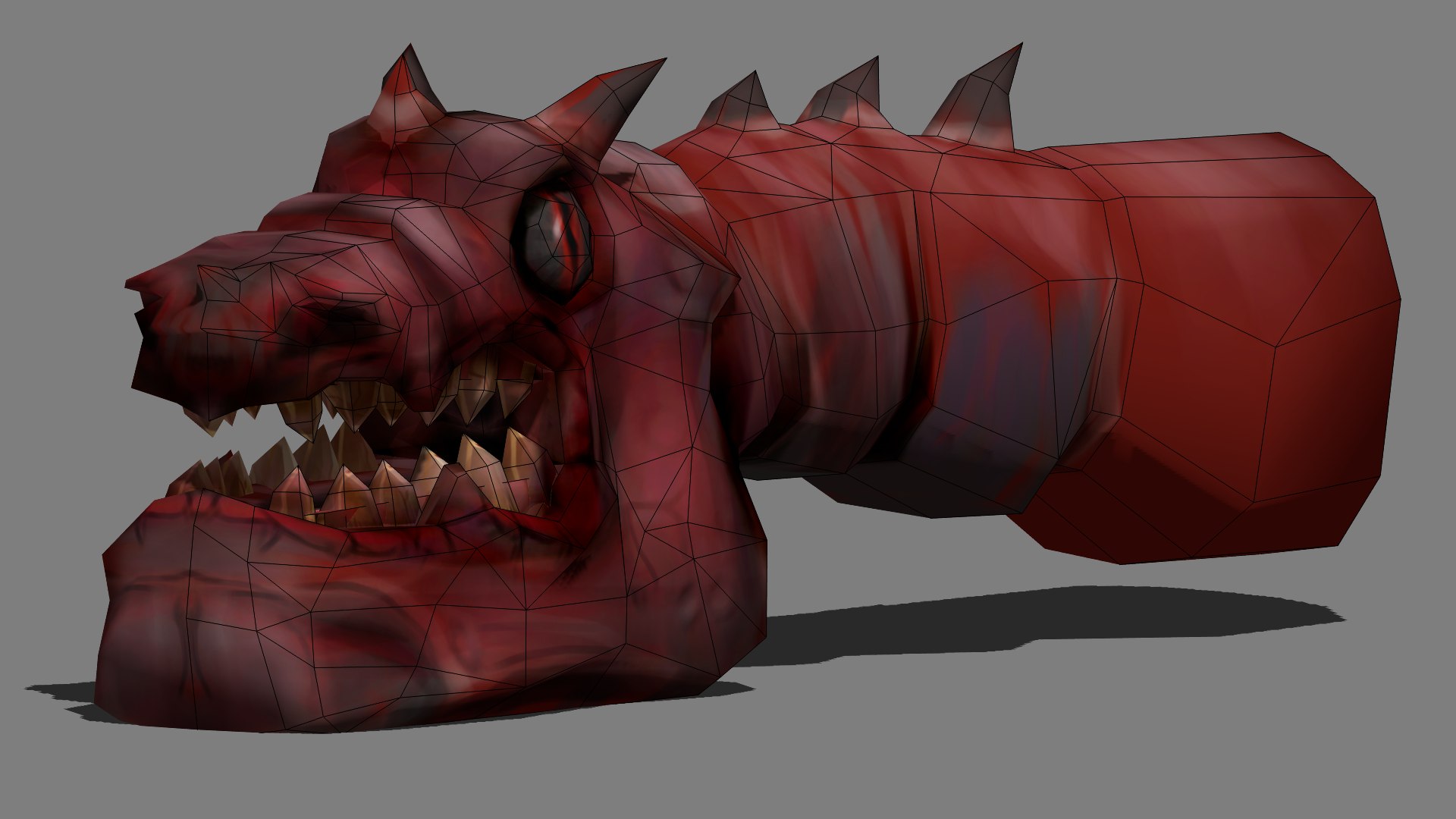 3d model monster animations dragon