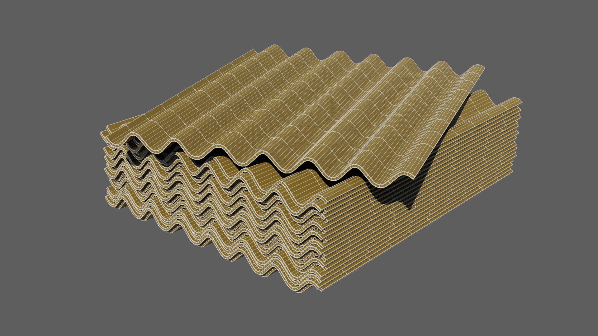 3D Concrete Roof Tiles - TurboSquid 2254318
