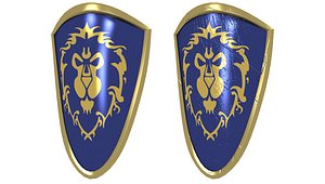 alliance shield 3D model