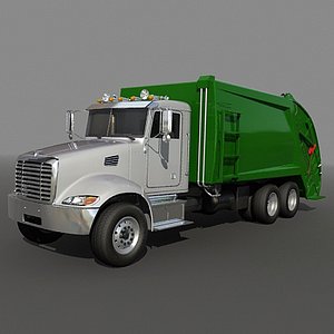 Garbage truck rear loader