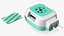 Mosquito Repellent with Tablets Green 3D model