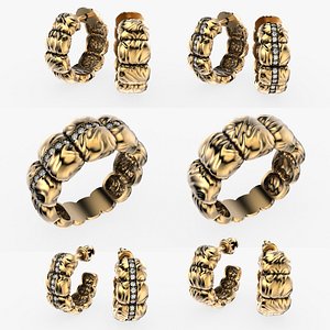 3D Down Jacket full set 3D Model Collection