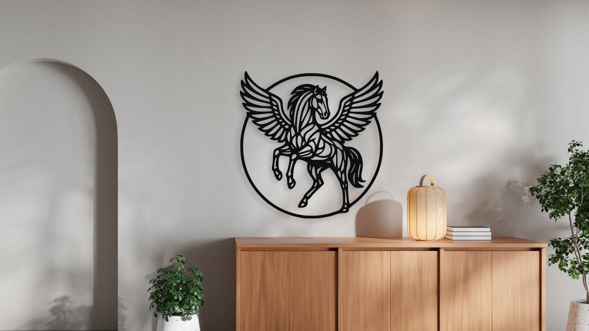 Pegasus Winged Horse Wall Decor Art Model - TurboSquid 2457482