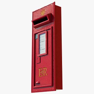 Red post office box