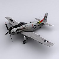 A-1H (AD-6) Skyraider - USS INTREPID