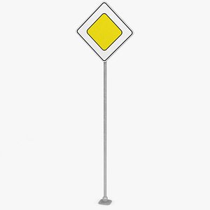 Traffic Sign Main Road