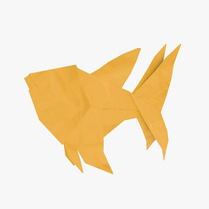 Origami Gold Fish 3D model