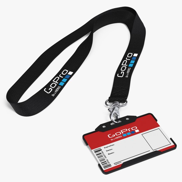 gopro lanyard plastic id 3D model