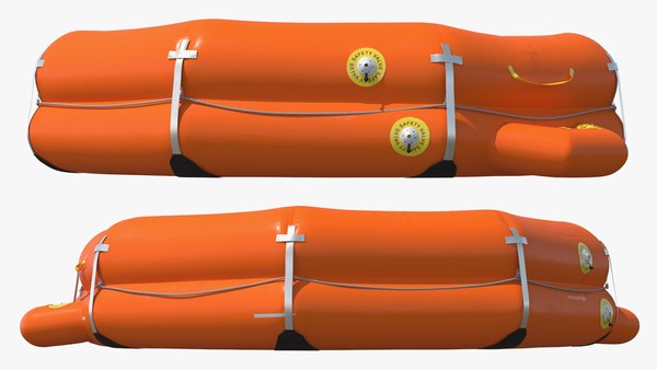modelo 3d Balsa salvavidas inflable de emergencia - TurboSquid 2315167