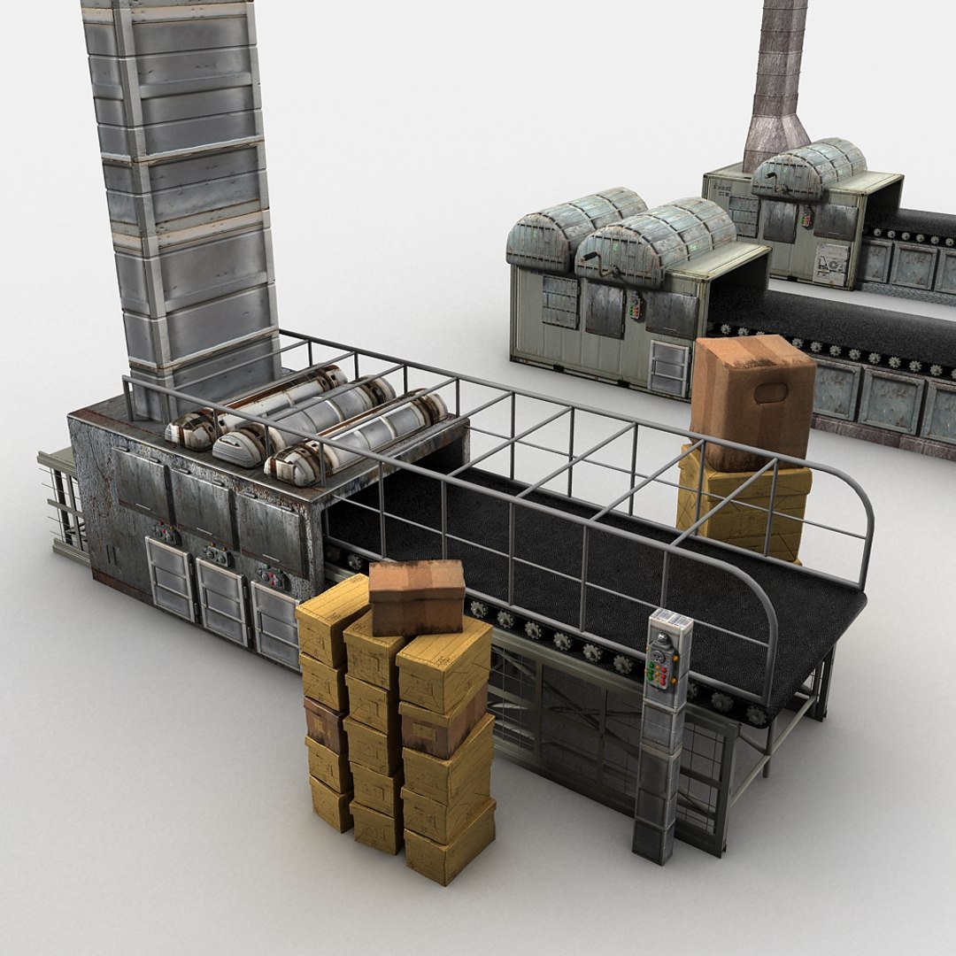 3d Model Machine Factory