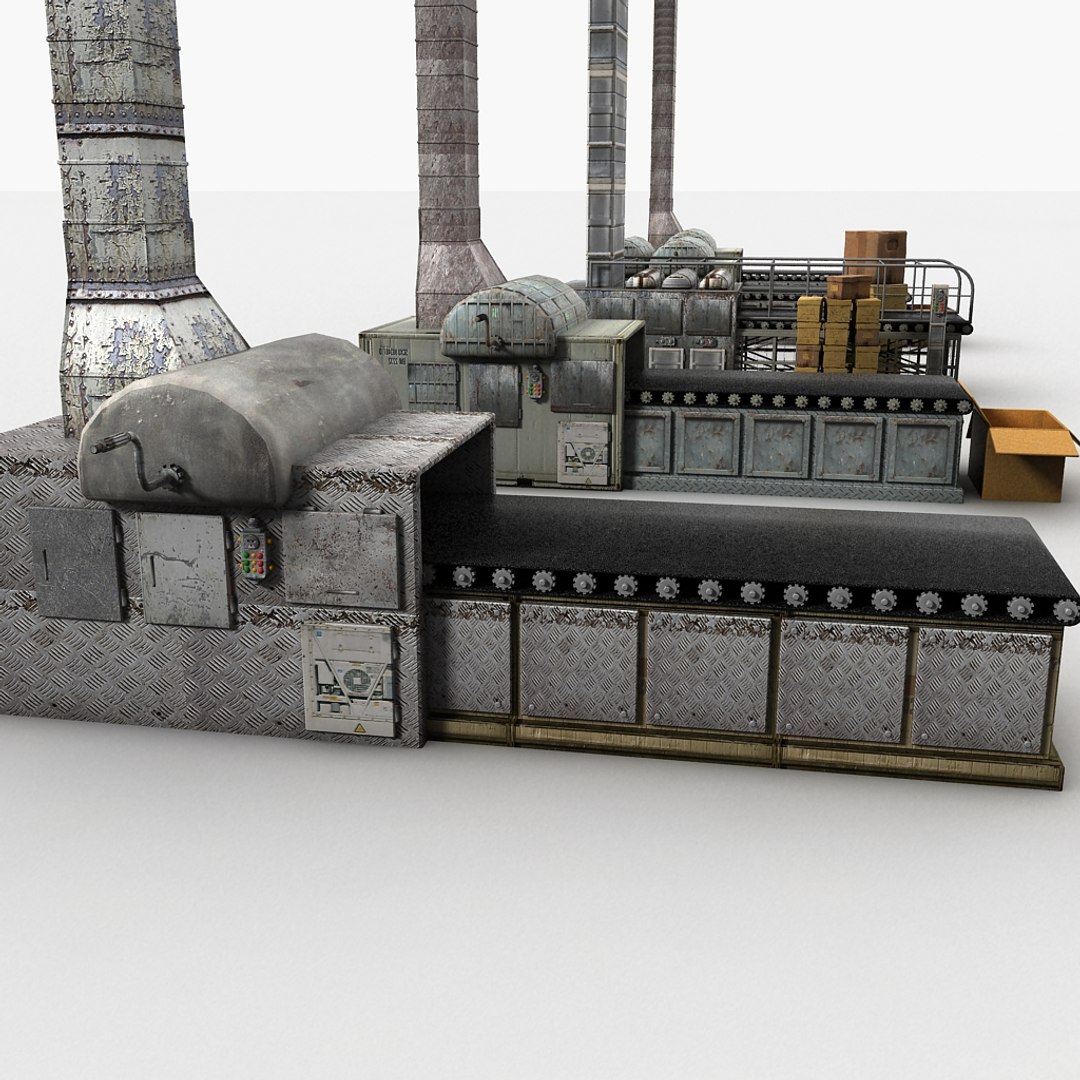 3d Model Machine Factory